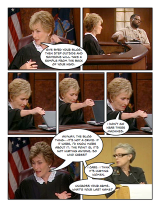 Illustration for article titled Comic Confrontations: Judge Judy Vs. Feminists